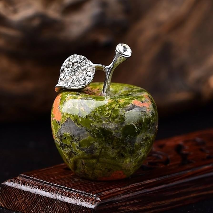 Amazon.co.jp: リンゴ 風水 幸運 クリスタル 天然石 金運 アップ